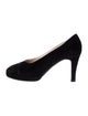 Chanel Interlocking CC Logo Suede Pumps