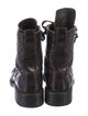 Chanel Interlocking CC Logo Calfskin Combat Boots