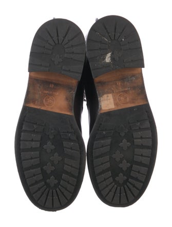 Chanel Interlocking CC Logo Calfskin Combat Boots