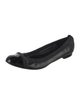 Chanel Interlocking CC Logo Leather Ballet Flats