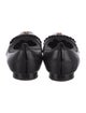 Chanel Interlocking CC Logo Leather Ballet Flats