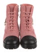 Chanel 2022 Tweed Combat Boots
