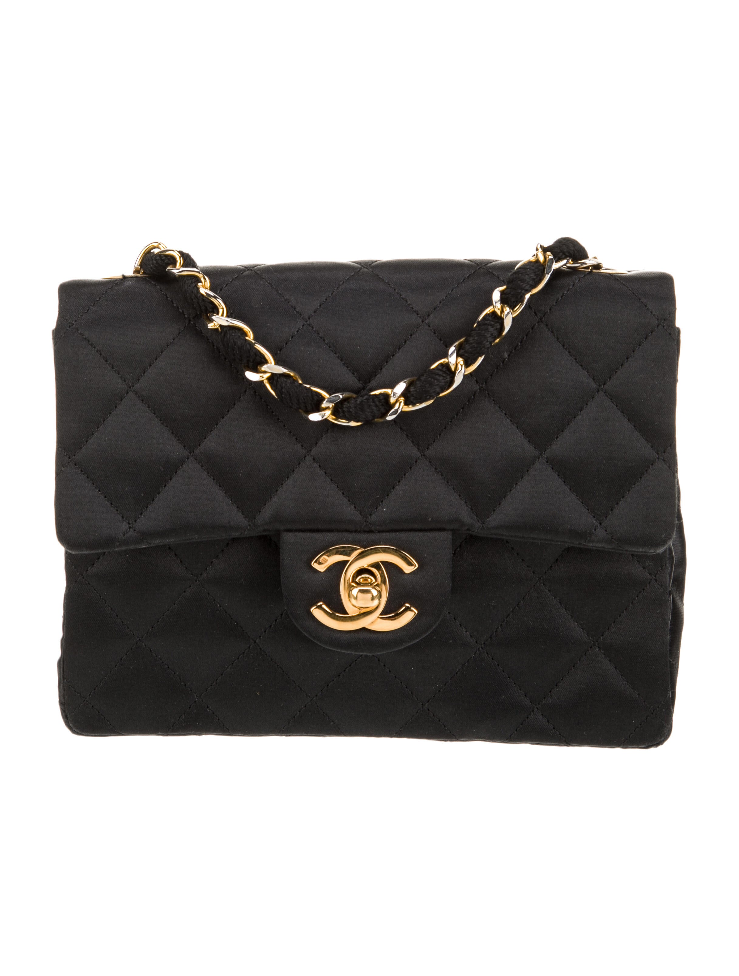 Chanel Classic Satin Mini Square Flap Bag