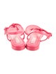 Chanel 2023 Interlocking CC Logo T-Strap Sandals