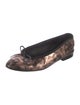 Chanel Interlocking CC Logo Goat Leather Ballet Flats