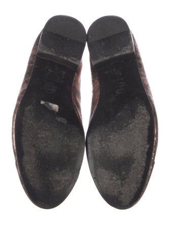 Chanel Interlocking CC Logo Goat Leather Ballet Flats