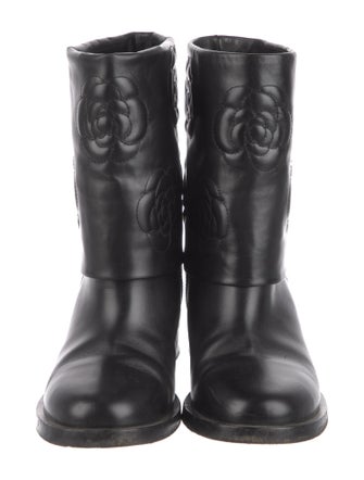 Chanel Leather Moto Boots
