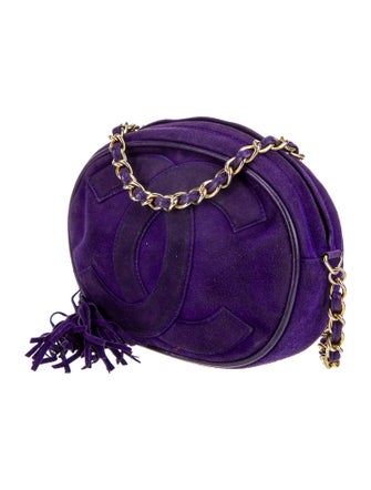 Chanel Suede CC Tassel Camera Bag