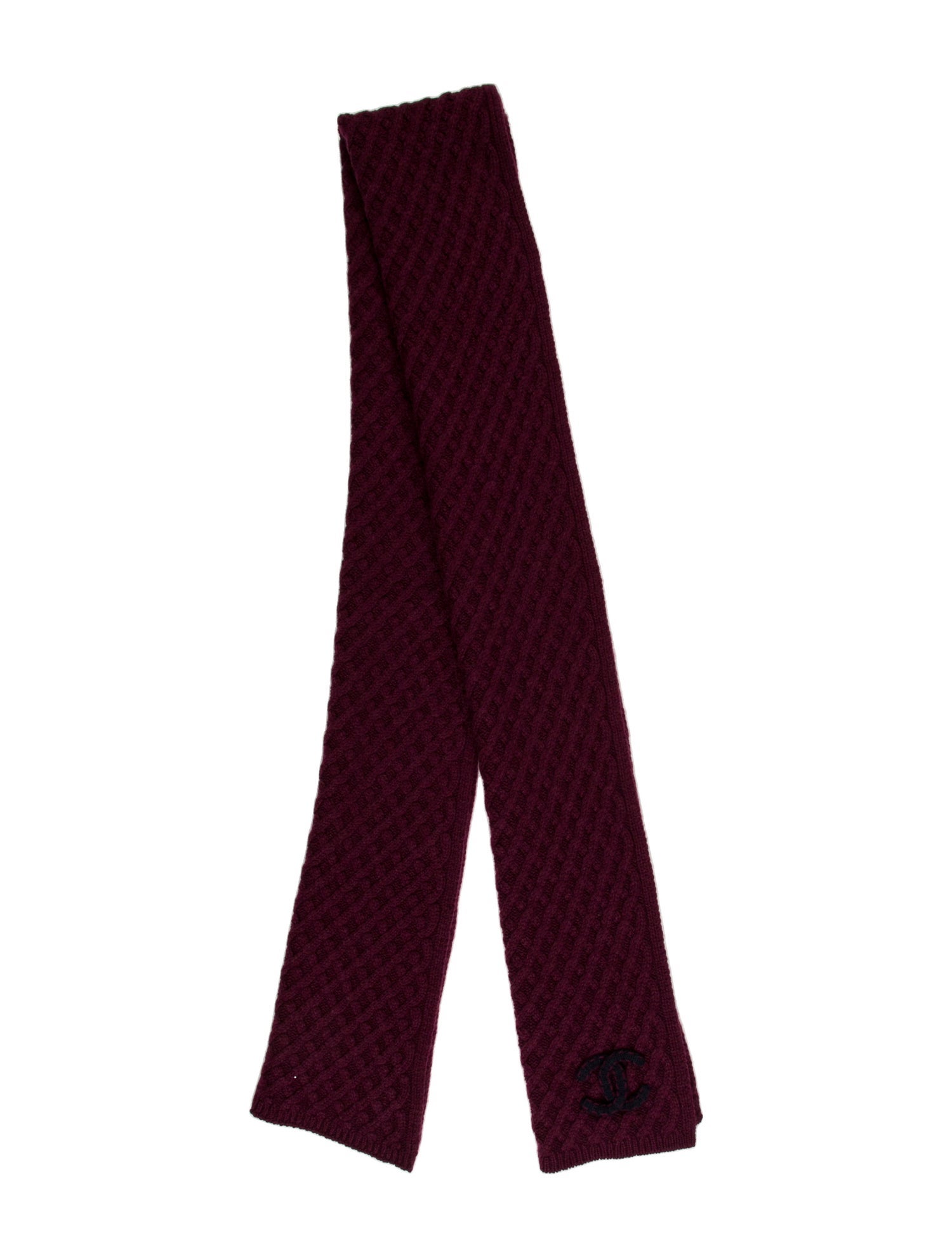 Chanel Cashmere Interlocking CC Logo Scarf w/ Tags