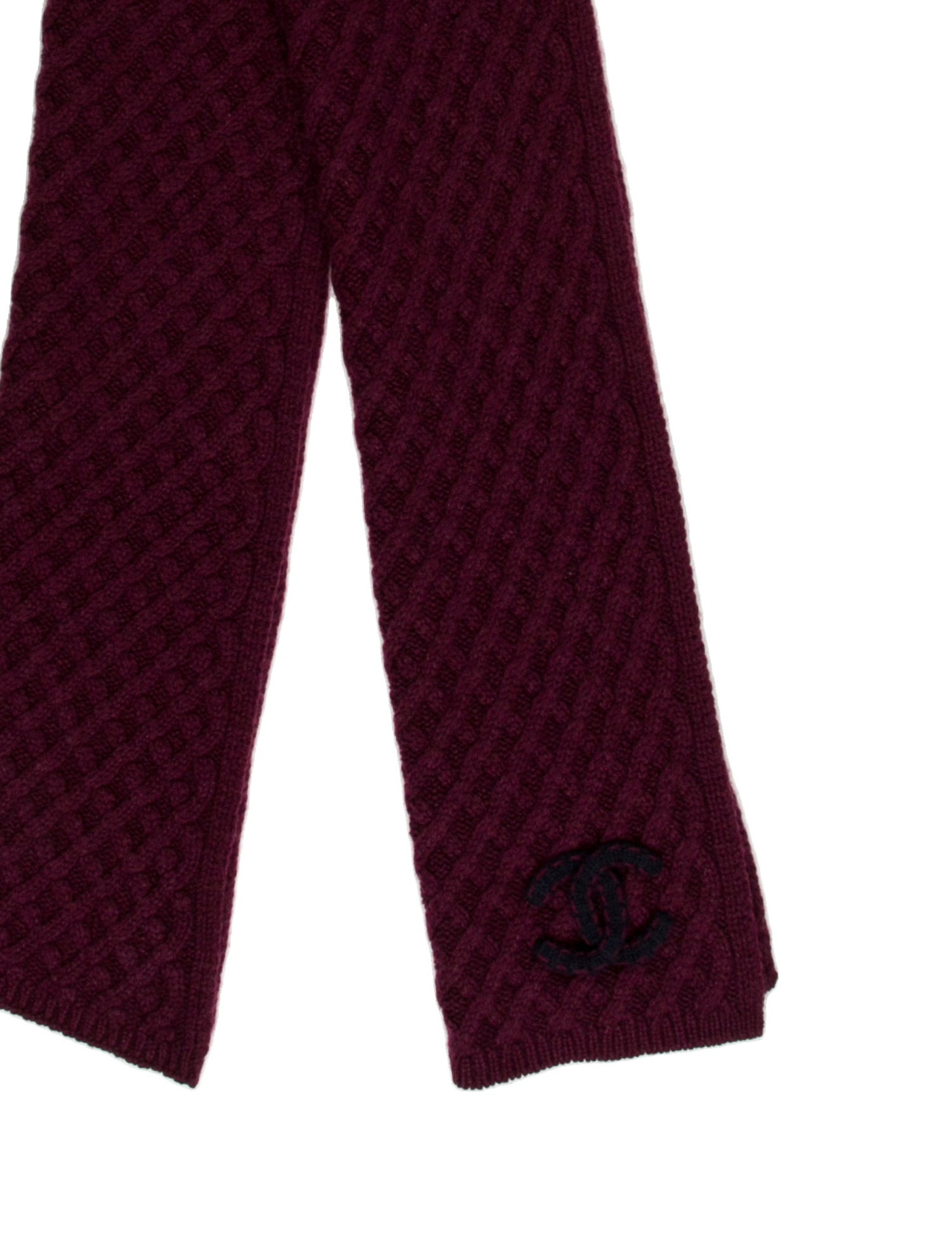 Chanel Cashmere Interlocking CC Logo Scarf w/ Tags