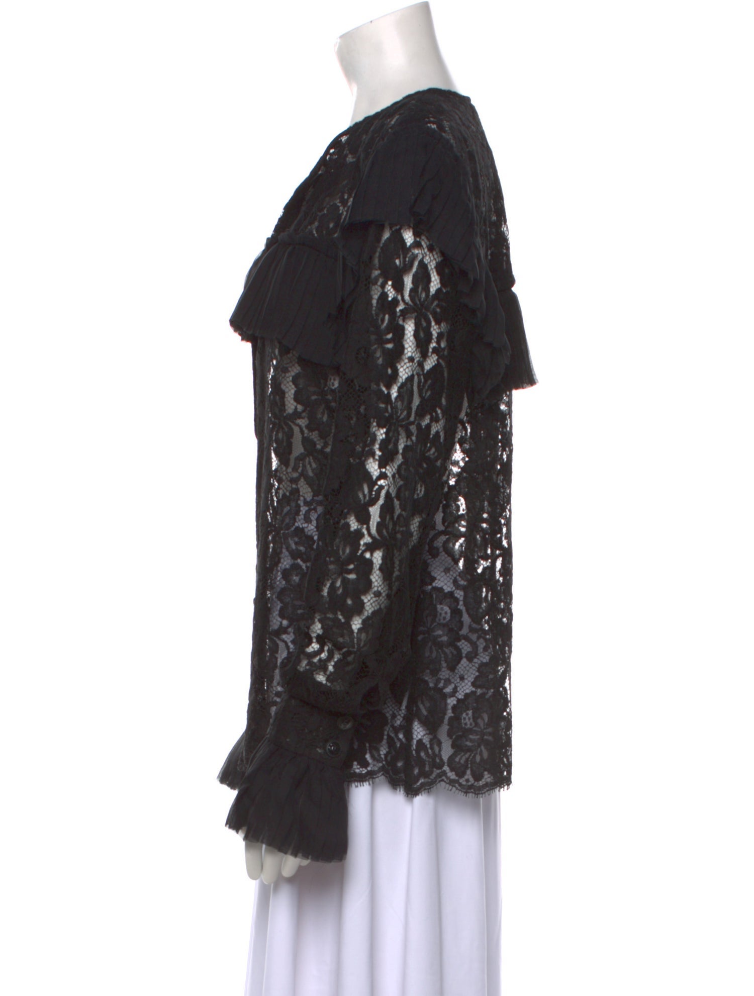 Chanel 2018 Lace Pattern Blouse