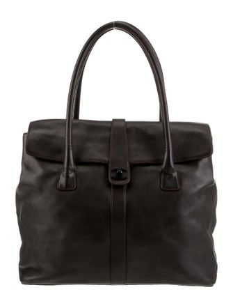 Chanel Leather CC Flap Tote