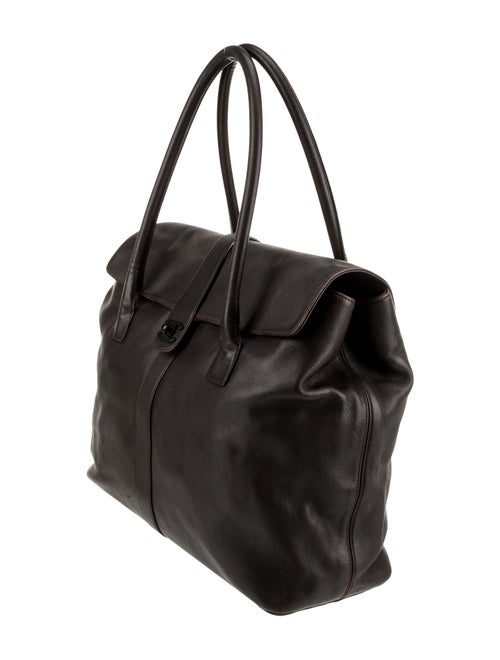 Chanel Leather CC Flap Tote