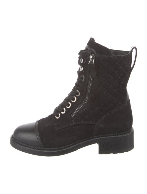 Chanel 2018 Interlocking CC Logo Combat Boots