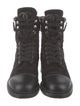 Chanel 2018 Interlocking CC Logo Combat Boots