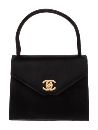 Chanel Satin CC Top Handle Bag