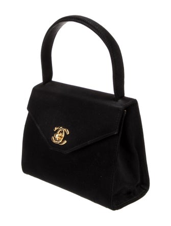 Chanel Satin CC Top Handle Bag
