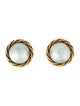 Chanel Vintage Faux Pearl Clip-On Earrings