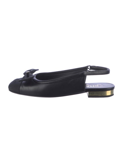 Chanel 2024 Interlocking CC Logo Slingback Flats
