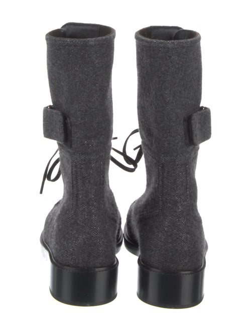Chanel 2022 Interlocking CC Logo Combat Boots