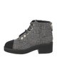 Chanel 2020 Interlocking CC Logo Combat Boots