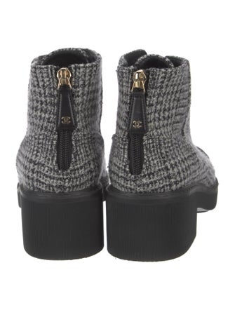 Chanel 2020 Interlocking CC Logo Combat Boots
