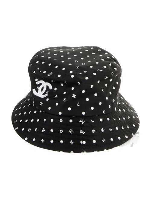 Chanel 2024 CC Polka Dot Bucket Hat