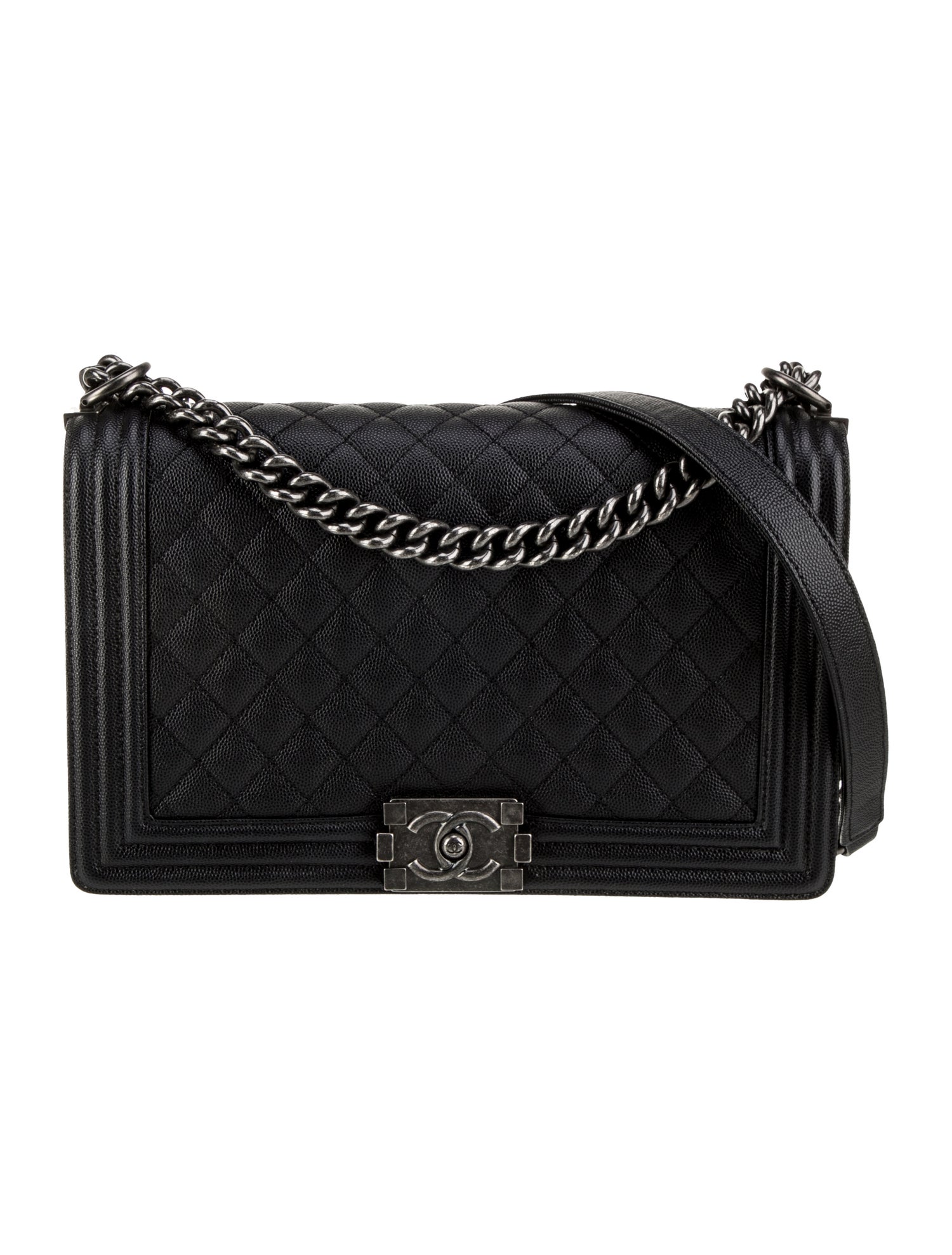 Chanel 2023 Large Caviar Boy Bag