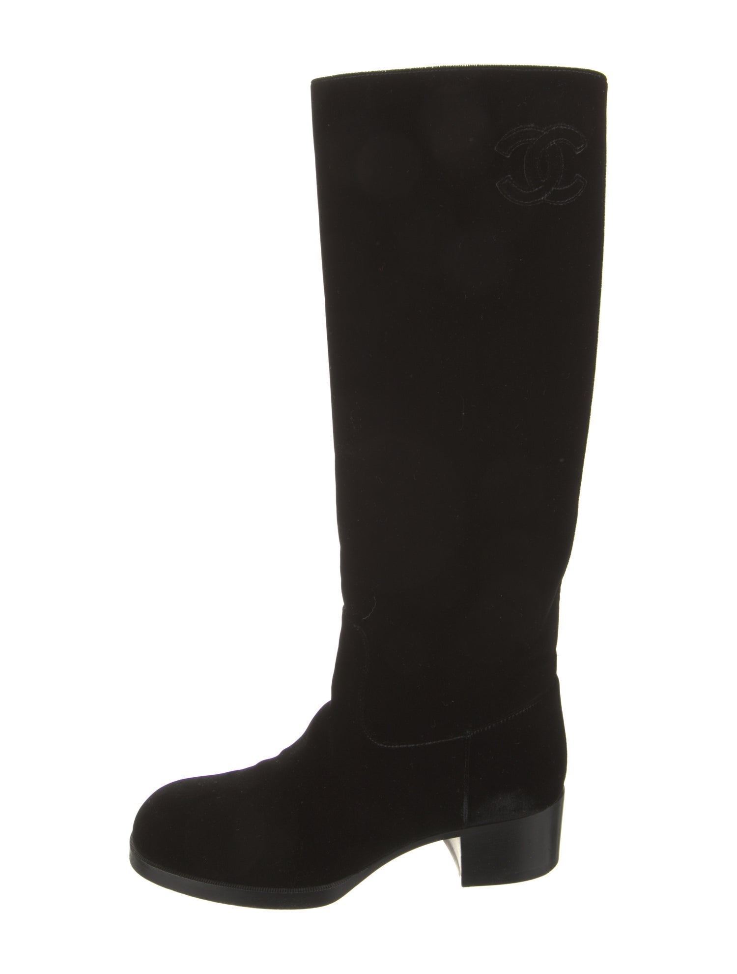 Chanel 2021 Interlocking CC Logo Riding Boots