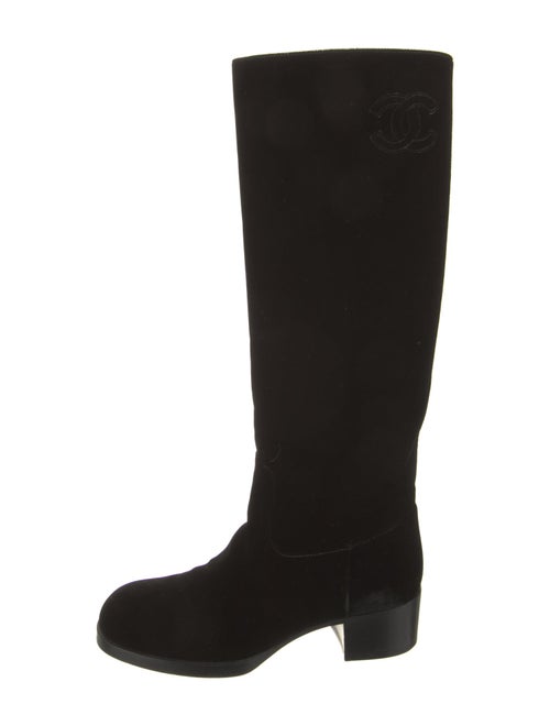 Chanel 2021 Interlocking CC Logo Riding Boots