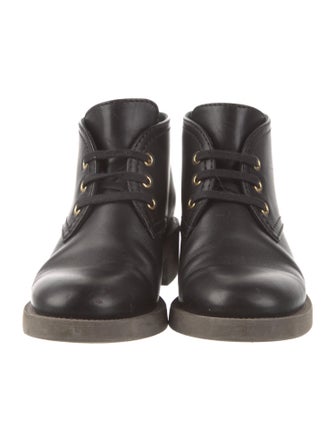 Chanel 2016 Interlocking CC Logo Lace-Up Boots