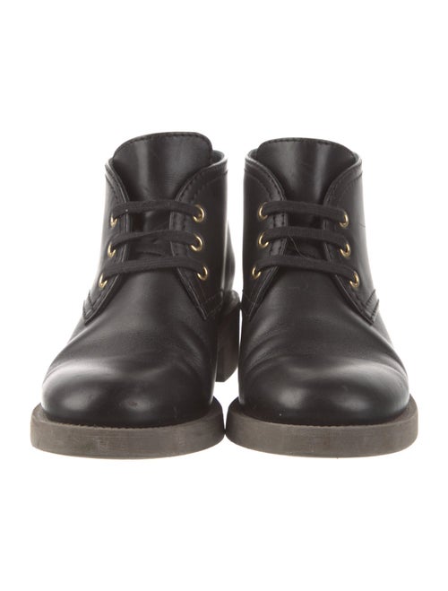 Chanel 2016 Interlocking CC Logo Lace-Up Boots