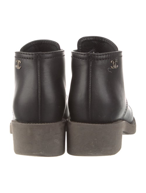Chanel 2016 Interlocking CC Logo Lace-Up Boots