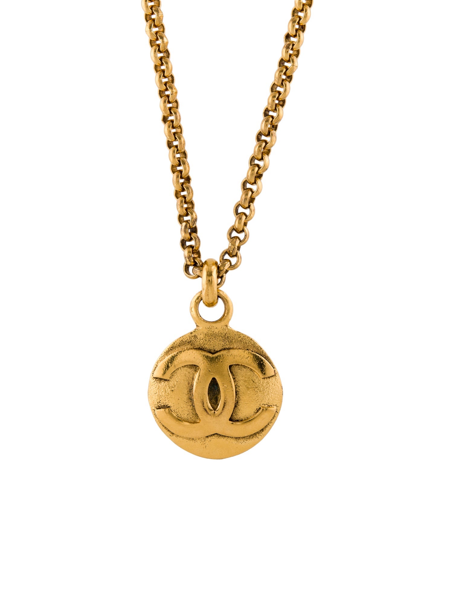 Chanel Vintage CC Pendant Necklace