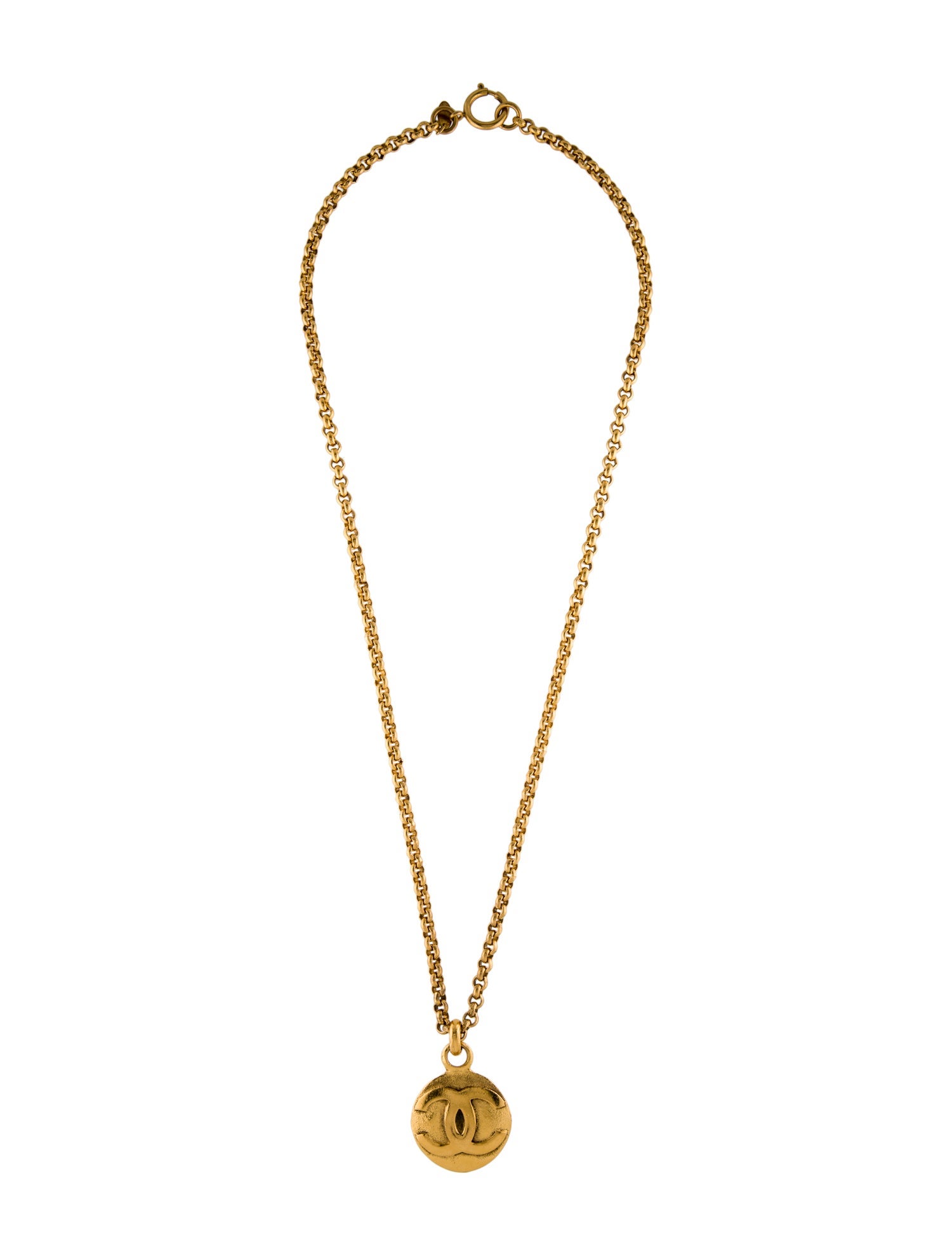 Chanel Vintage CC Pendant Necklace
