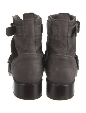 Chanel 2011 Interlocking CC Logo Moto Boots