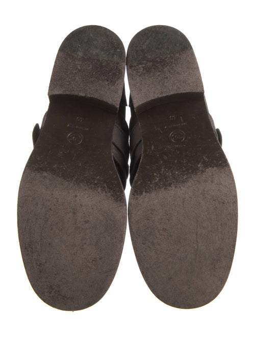 Chanel 2011 Interlocking CC Logo Moto Boots