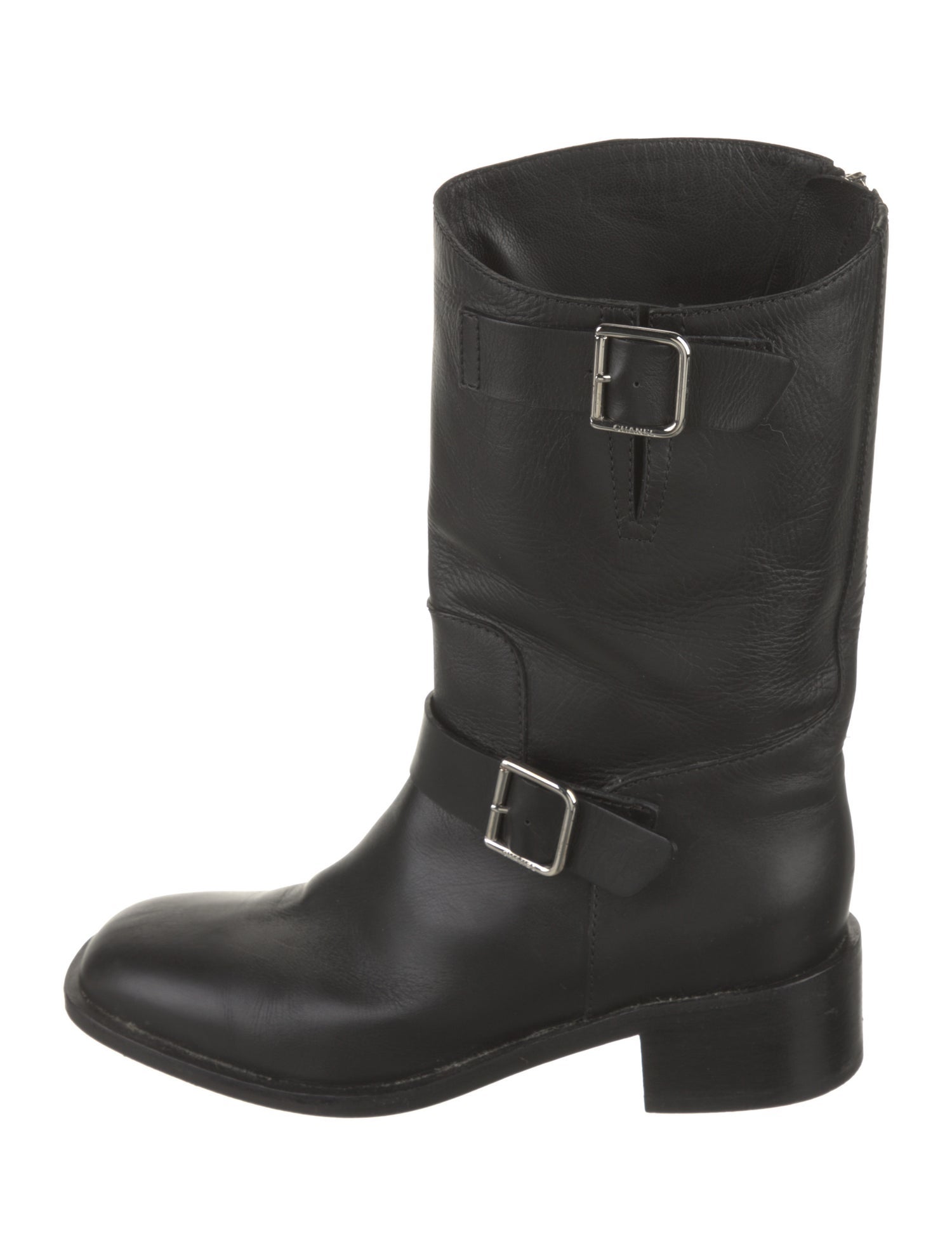 Chanel 2015 Leather Moto Boots