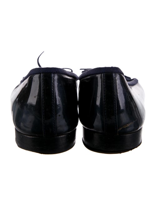 Chanel Interlocking CC Logo Patent Leather Ballet Flats