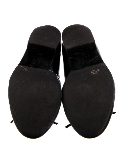 Chanel Interlocking CC Logo Patent Leather Ballet Flats