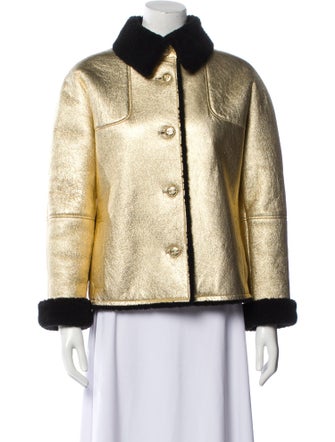 Chanel 2023 Wool Faux Fur Jacket