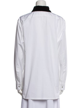 Chanel 2022 Long Sleeve Button-Up Top