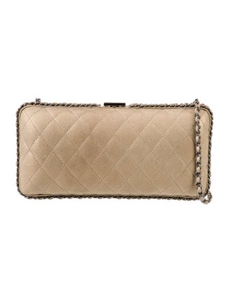 Chanel Quilted Evening Clutch on Chain