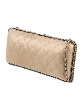 Chanel Quilted Evening Clutch on Chain