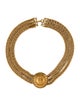 Chanel Vintage Medallion Logo Multistrand Necklace