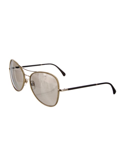 Chanel Aviator Mirrored Sunglasses