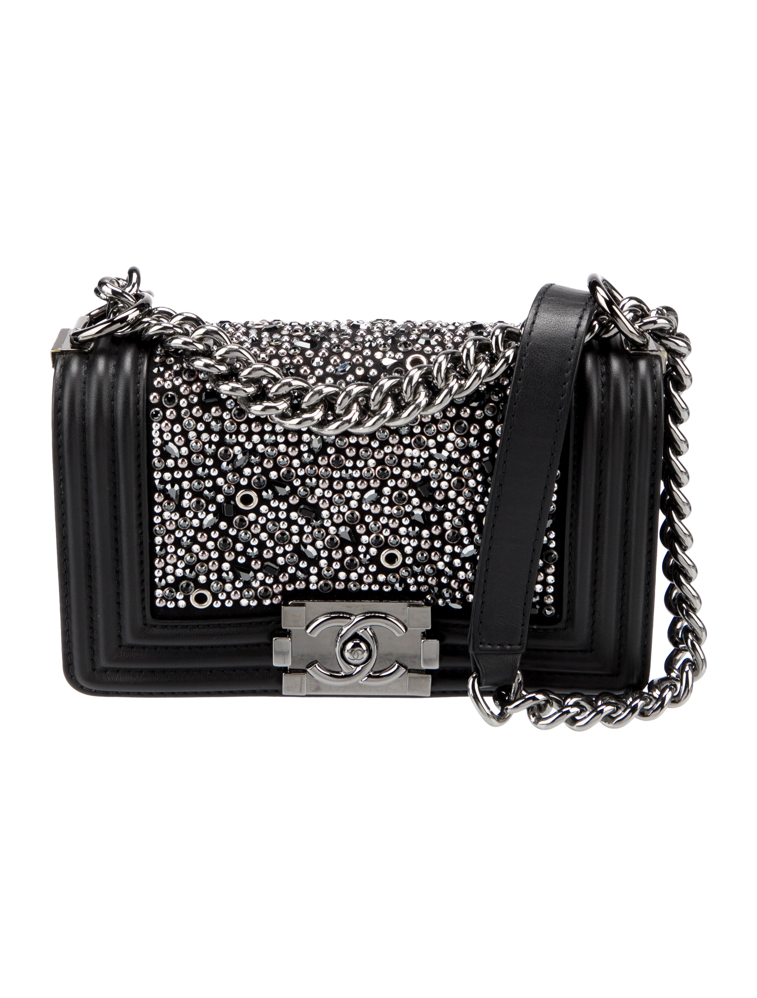 Chanel Small Strass Crystal Boy Bag