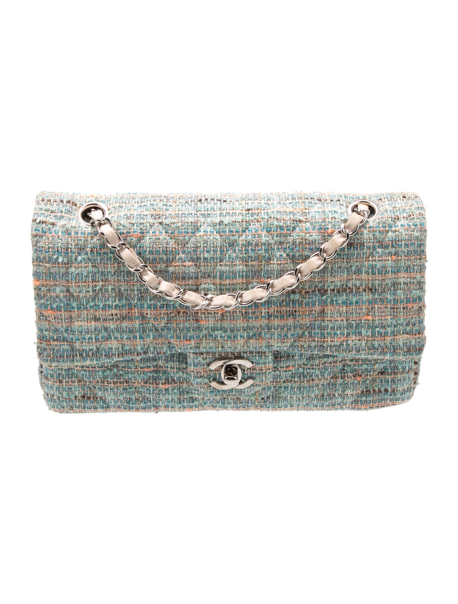 Chanel Classic Medium Tweed Double Flap Bag