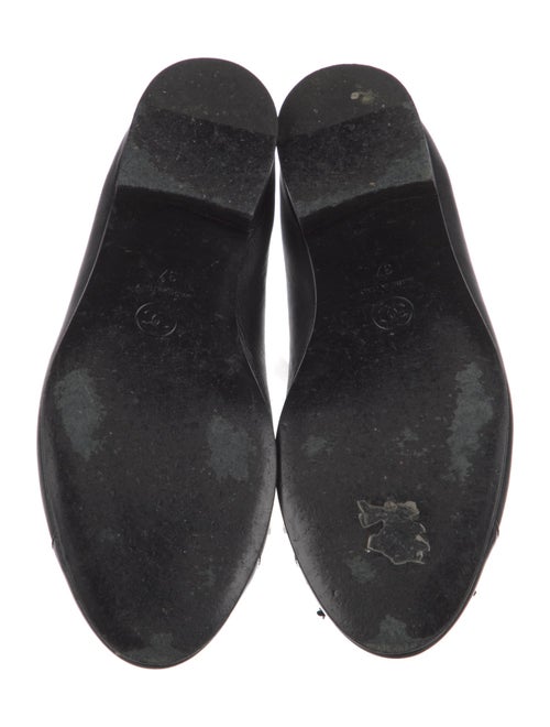 Chanel Leather Bow Accents Ballet Flats