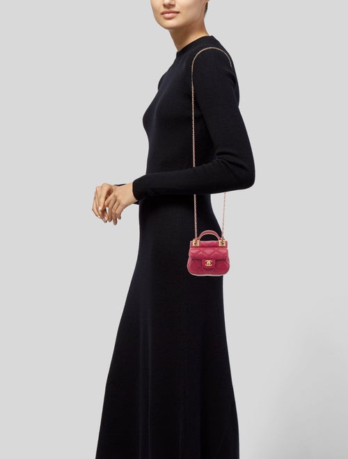 Chanel Lady Handle Card Holder w/ Chain